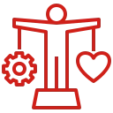 Balance icon representing quality electrical workmanship and safety