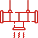 Ducted air conditioning icon for whole-home cooling