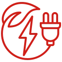 Renewable energy icon for solar power and sustainability