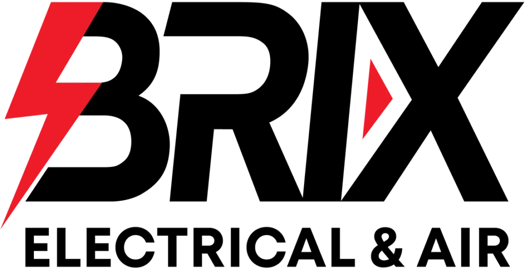 Black logo of Brix Electrical & Air