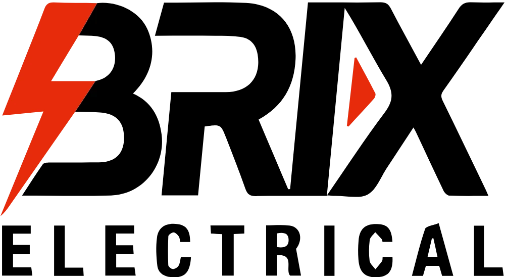 Black logo of Brix Electrical & Air