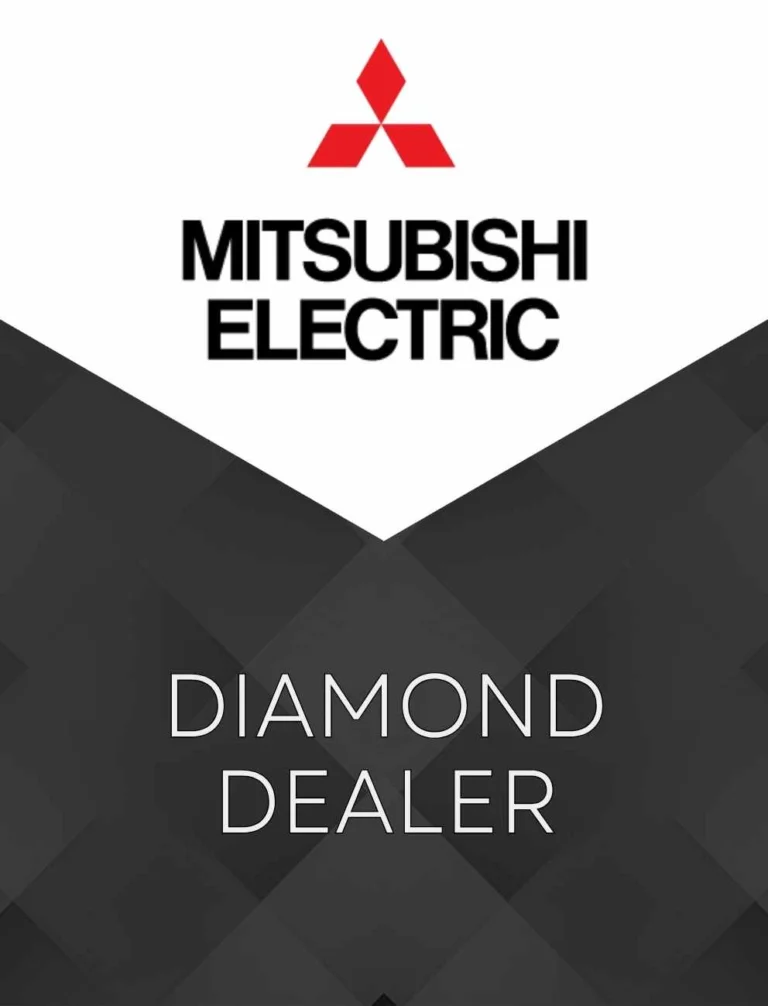 Vertical banner layout of Mitsubishi Electric Diamond Dealer